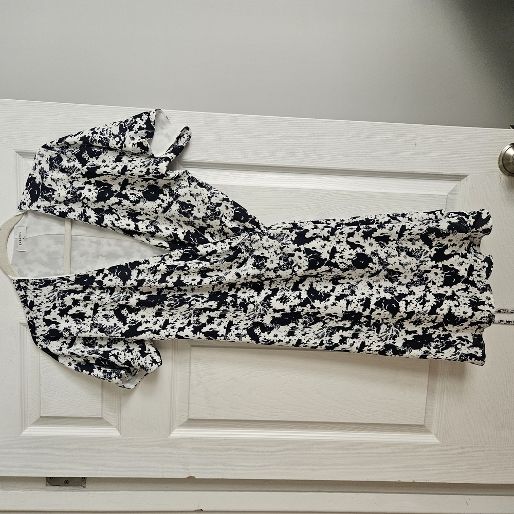 Babaton Monochrome Floral Dress